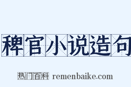 稗官小说造句是什么意思的图片